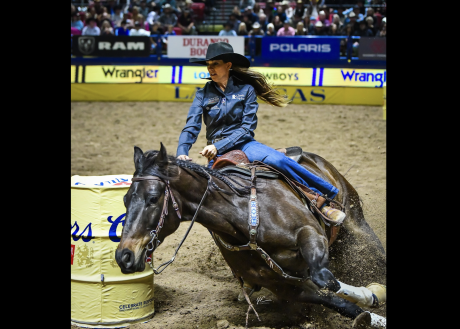 Barrel racer Kassie Mowry is the defending world champion and ranked No. 1 in the world again in 2026.