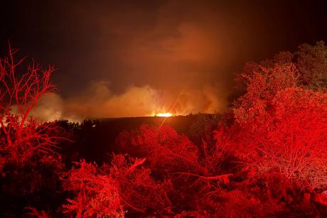 The Ross Fire started in Palo Pinto County on Aug. 24, 2026 and has since grown to more than 80,000 acres across Palo Pinto and Jack counties.