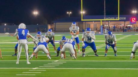 Lake View quarterback Chris Alvizo prepares to take the snap against Fort Stockton on Friday. Aug. 28, 2026.