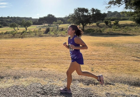 An Irion County cross country runner competes during the 2026 season.