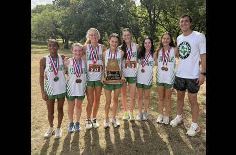 The Wall Lady Hawks claimed the top five spots for a perfect score Wednesday at the District 5-3A Cross Country Meet at Abilene State Park.