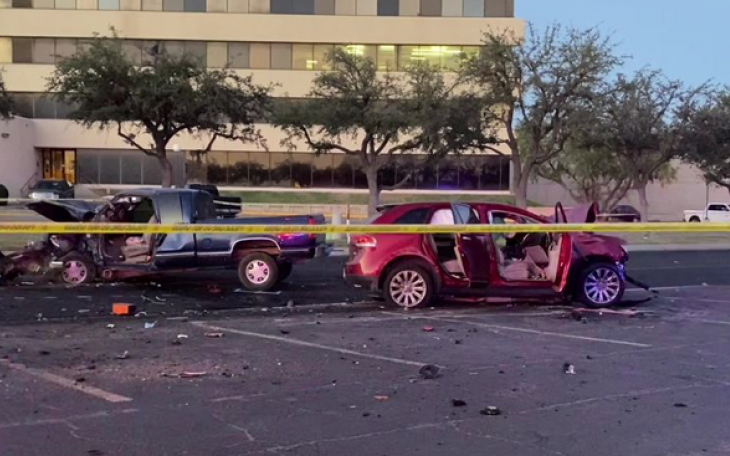 Head-on crash in Odessa sent two people to the hospital on Thursday evening