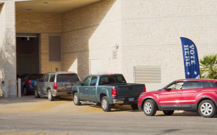 Drive-Thru Early Voting at the Old Tom Green County Jail