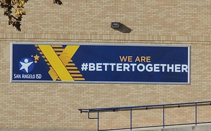 Middle School on Sherwood Way Sign