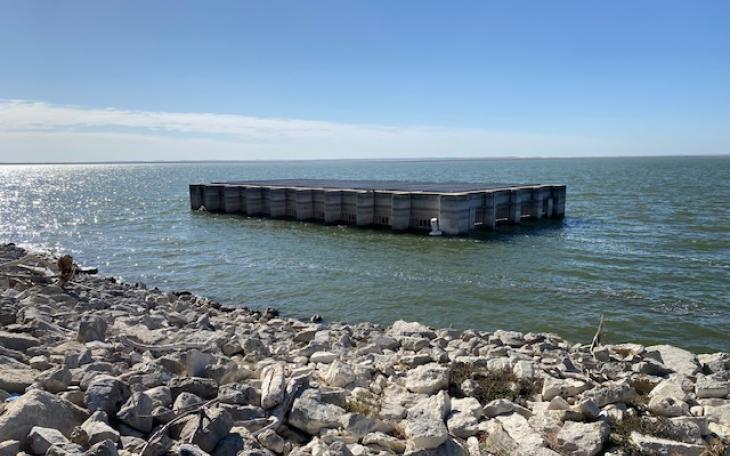 Twin Buttes Reservoir Cage.  (LIVE! Photo/Yantis Green)