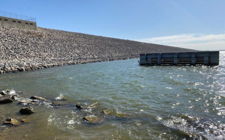 Twin Buttes Reservoir Cage.  (LIVE! Photo/Yantis Green)