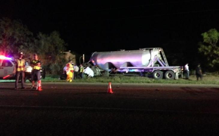 Fatal crash on U.S. 67 south, near the Tom Green County line on June 7, 2014. (LIVE! Photo/John Basquez)