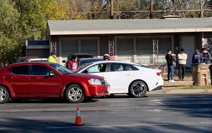 Dodge and Avenger Crash on Ave. N. (LIVE! Photo/Matt Trammell)