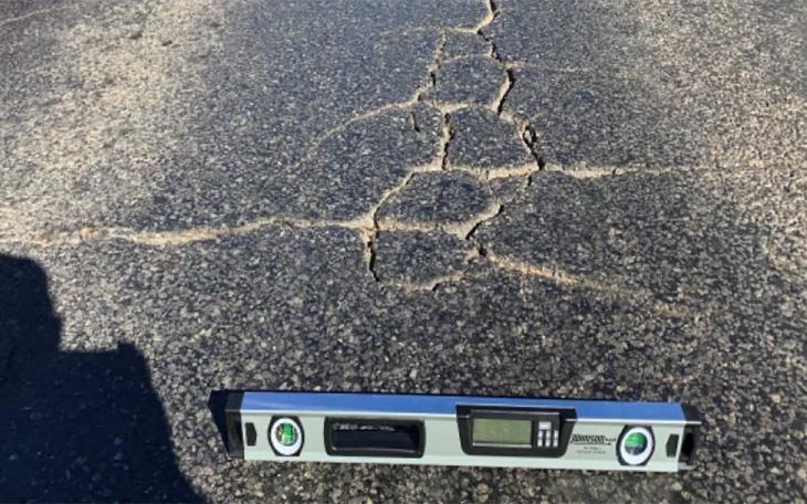 Cracks on Southwest Blvd.