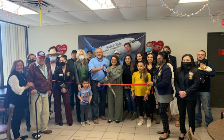 Ribbon Cutting at Mathis Field