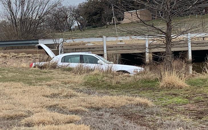 Driver Ends Up In The Red Arroyo