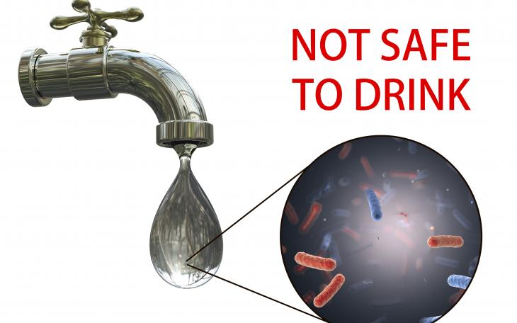 Water not safe to drink