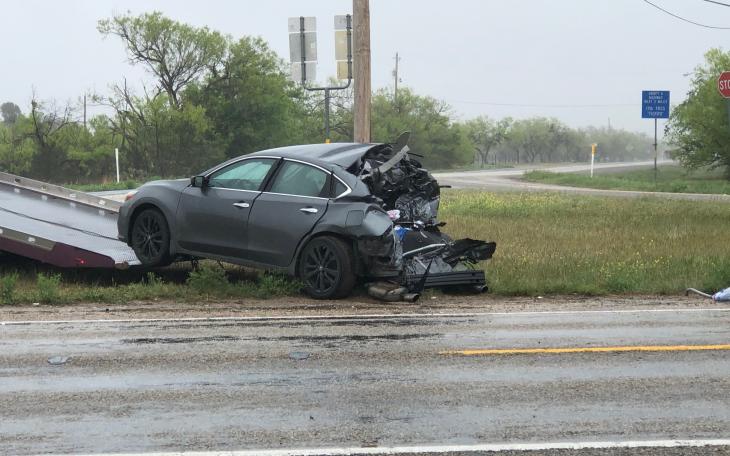 Pregnant Woman Injured in High Speed Crash (LIVE! Photo/Sonia Ramirez)