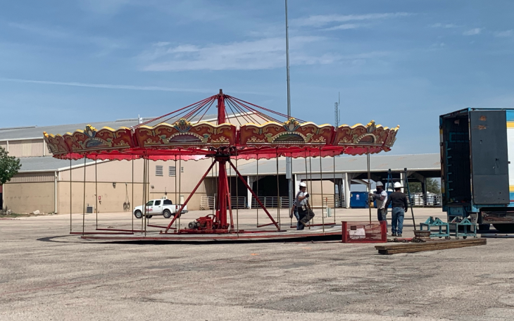 2021 Western Shamrock Carnival Being Set Up