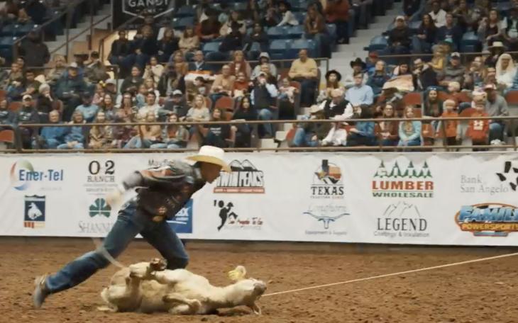 Shad Mayfield at the 7th performance of the 2020 San Angelo Rodeo