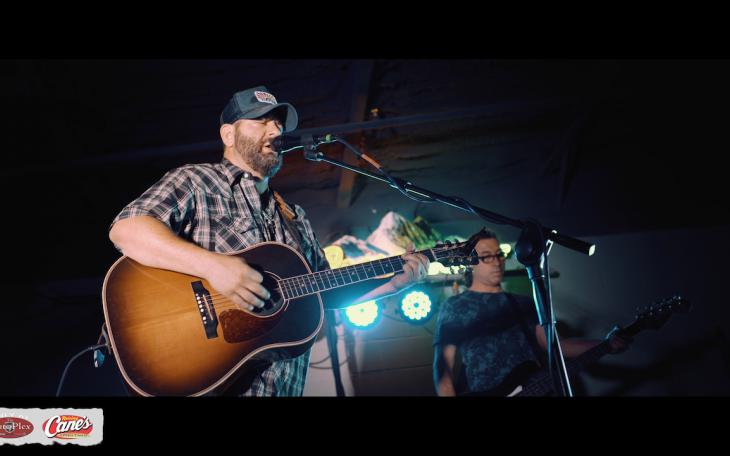 Clete Bradley Carrillo of Clete Bradley and the Mood performing at the 2021 San Angelo Rodeo.