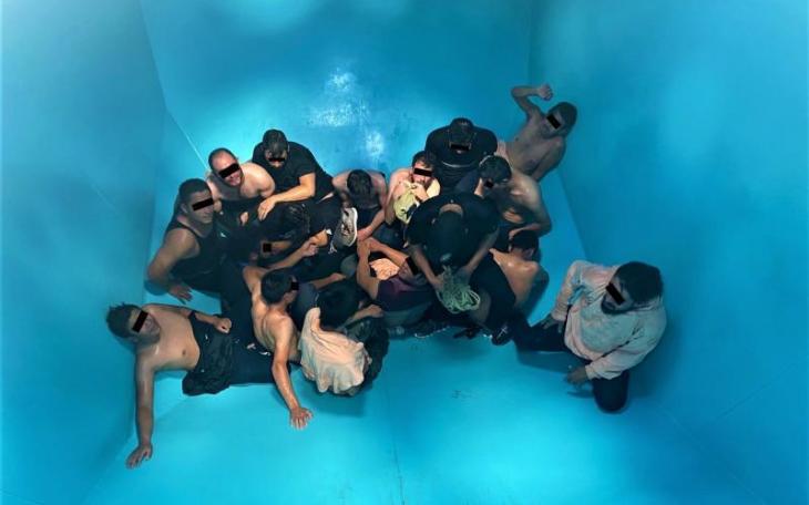 Illegal Aliens in a Rail Car Grain Hopper (Contributed/CBP)