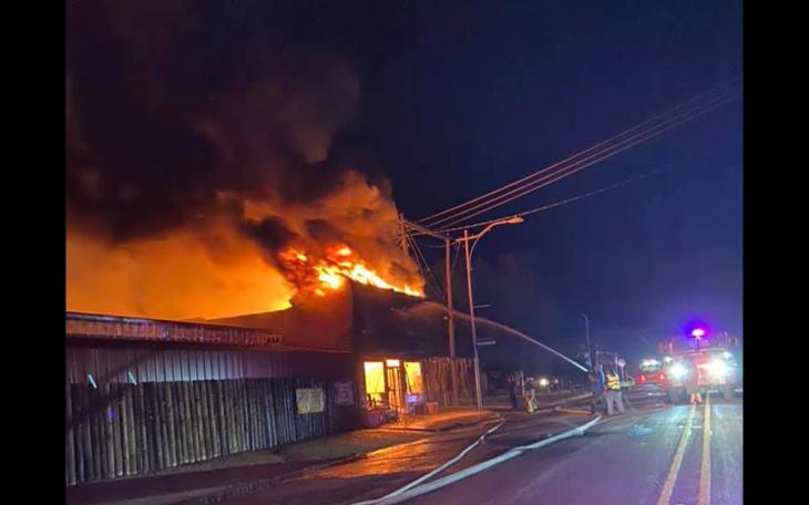 Lumberyard Fire | Roscoe Volunteer Fire Department