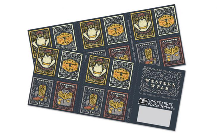 USPS Western Wear Forever Stamps