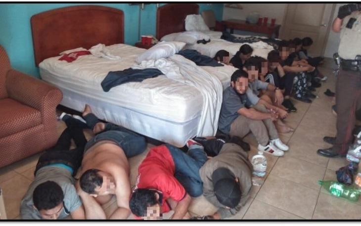 Illegal Aliens in Edinburg Hotel (Contributed/CBP)