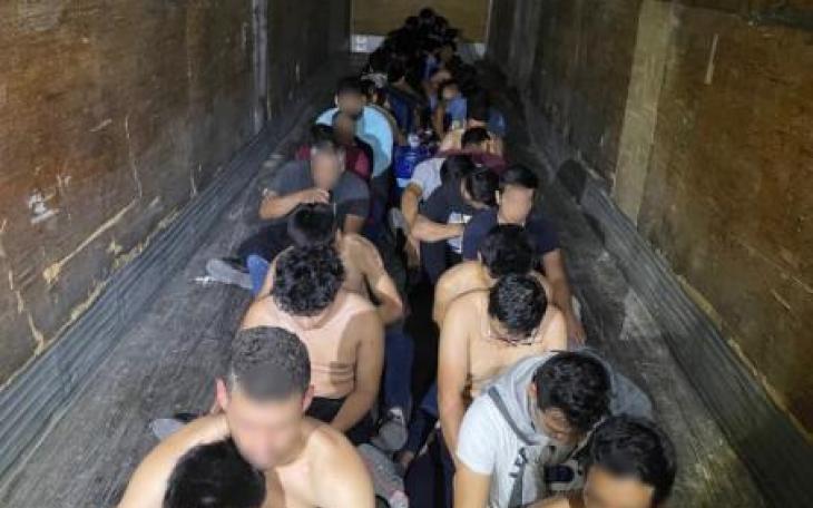 Illegal Aliens Caught in Tractor Trailer (Contributed/CBP)