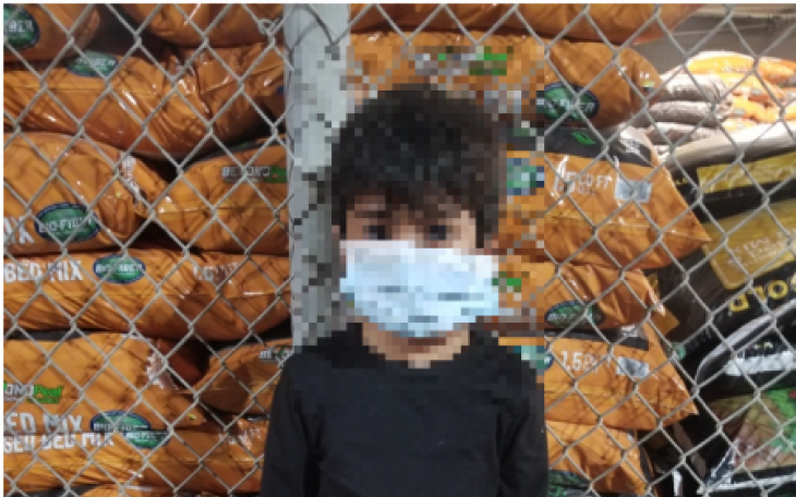 CBP Photo of Abandoned 6 year old child.  (Contributed/CBP)