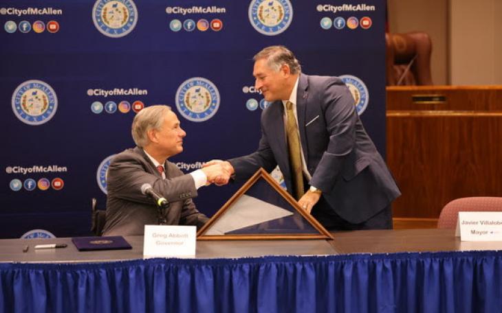 Governor Abbott Meets With McAllen City Officials, Signs Anti-Smuggling Legislation Into Law