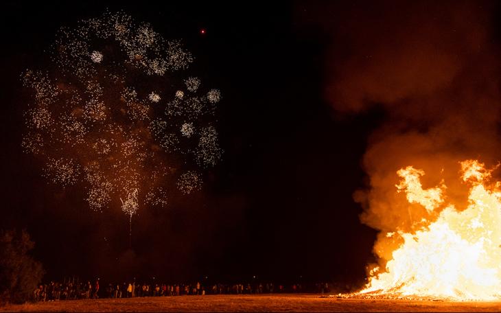 ASU Homecoming Firework Bonfire | Angelo State