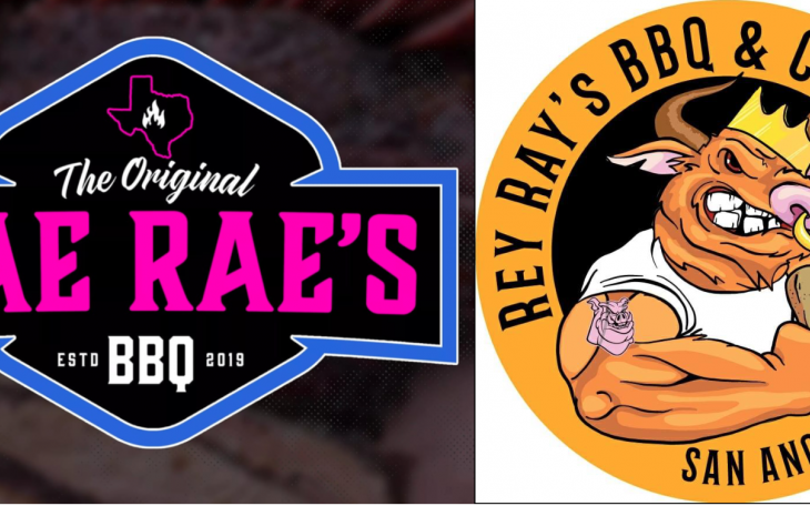Rae Rae's and Rey Ray's BBQ Logos