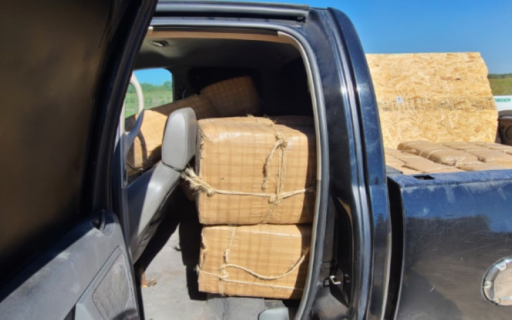 Pickup Packed with Marijuana (Contributed/CBP)