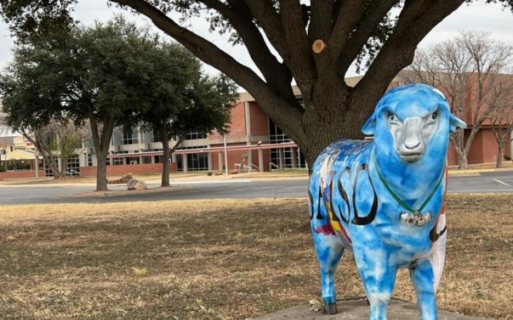 SAISD Administration Building &amp; Sheep (LIVE! Photo/Yantis Green)