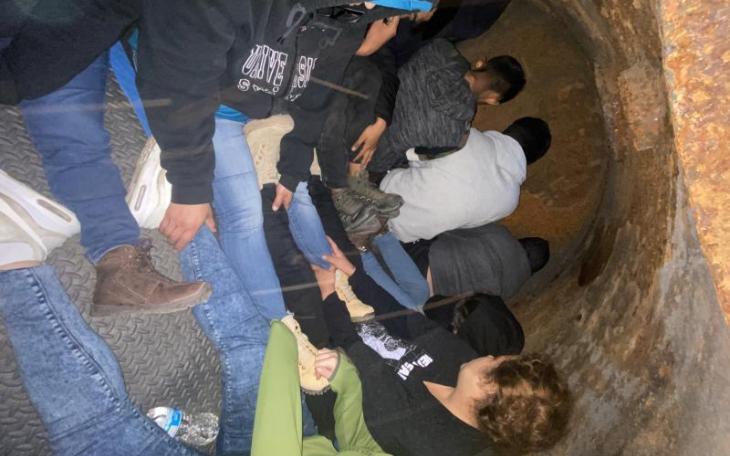 Illegals Smuggled in Vacuum Truck (Contributed/CBP)
