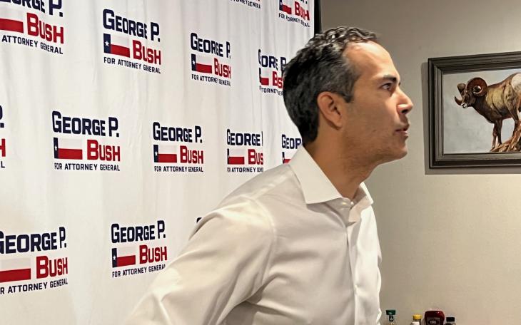 George P. Bush at Mr. T's Deli in San Angelo 1/28/22 (LIVE! Photo/Yantis Green)