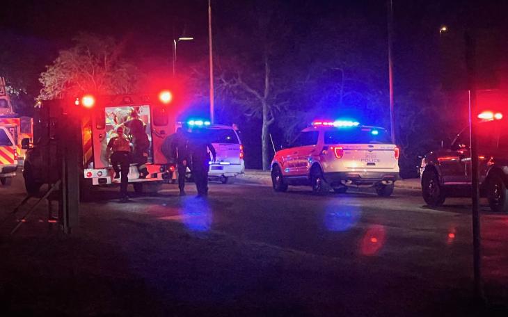 Man Pulled from Submerged Vehicle in Concho River (LIVE! Photo/Matt Trammell)