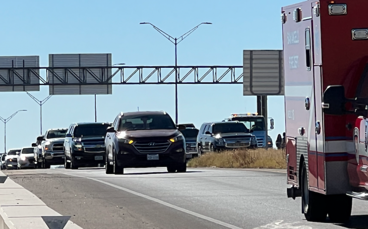 Crash on Houston Harte Expressway Above Arden Road on Jan. 2, 2022