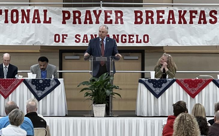 Rep. Drew Darby addresses the 2022 National Prayer Breakfast