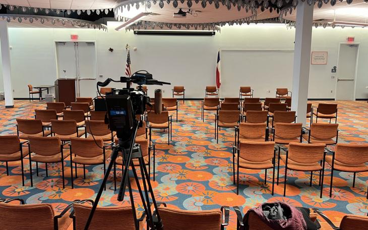 Preparing for the Pct. 4 County Commissioners Forum held in January 2022