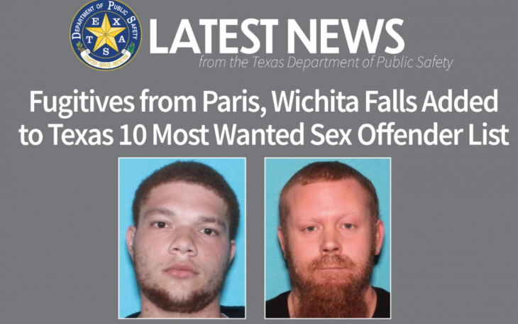 DPS Sex Offender Fugitives (Contributed/DPS)