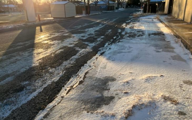 Roads in San Angelo Begin to Thaw 2/4/2022 (LIVE! Photo/Yantis Green)