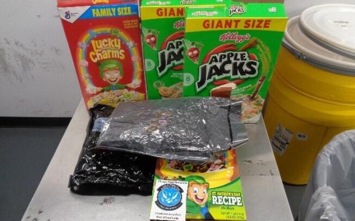 Marijuana Stuffed into Lucky Charms Cereal (Contributed/CBP)