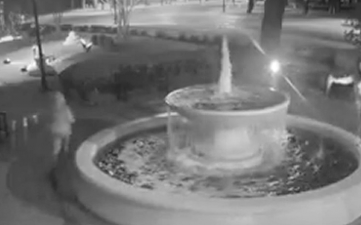 Fountain Vandalized
