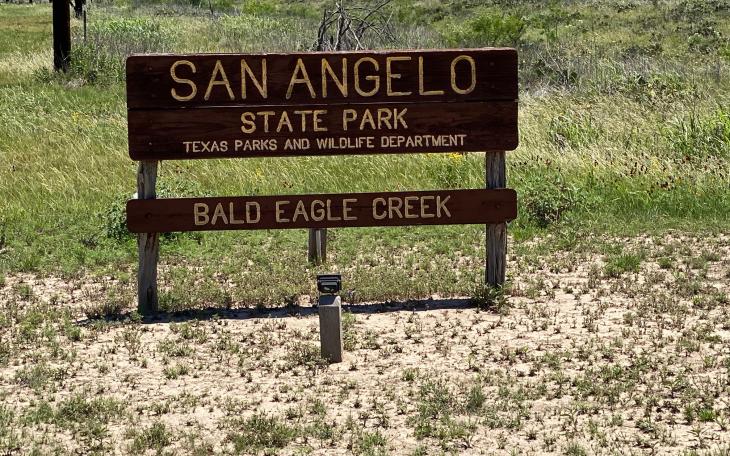 San Angelo State Park Sign (LIVE! Photo/Yantis Green)