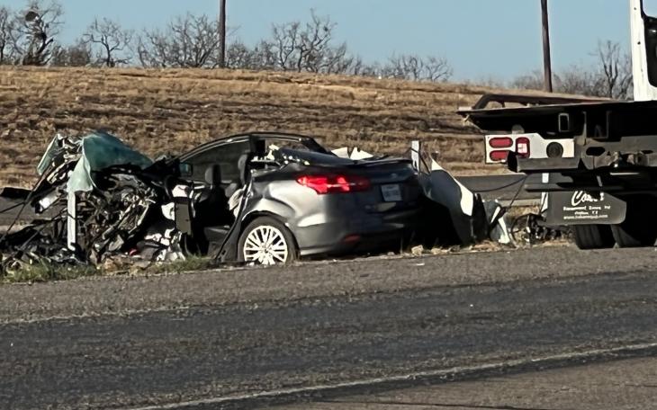 Vehicle Involved in US67 Crash 3/18/22 (LIVE! Photo/Matt Trammell)