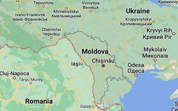 Romania/Ukraine Map (Contributed/googlemaps)