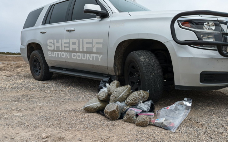 Sutton County Sheriff's Office with 13 Pounds of Pot