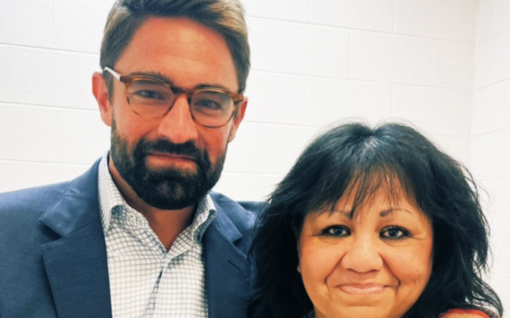 Melissa Lucio and Jeff Leach