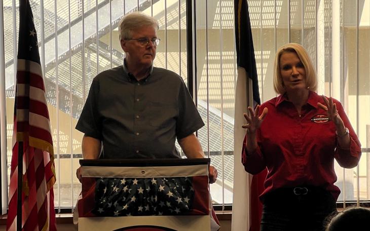 Lt. Gov. Patrick &amp; Dawn Buckingham in San Angelo 5/22 (LIVE! Photo/Yantis Green)