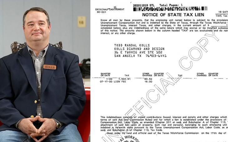 Tom Green County Judge candidate Todd Kolls and his tax lien.