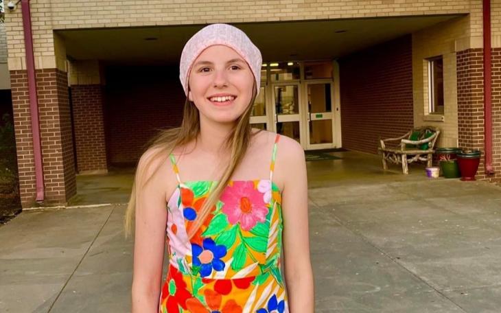 Meleah Plummer in Dallas prior to her second series of surgeries