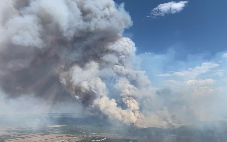 Mesquite Heat Wildfire Near Abilene May 18 2022 (Contributed/Chuck Gardner)